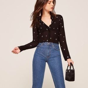 Reformation Constellation Violet Top